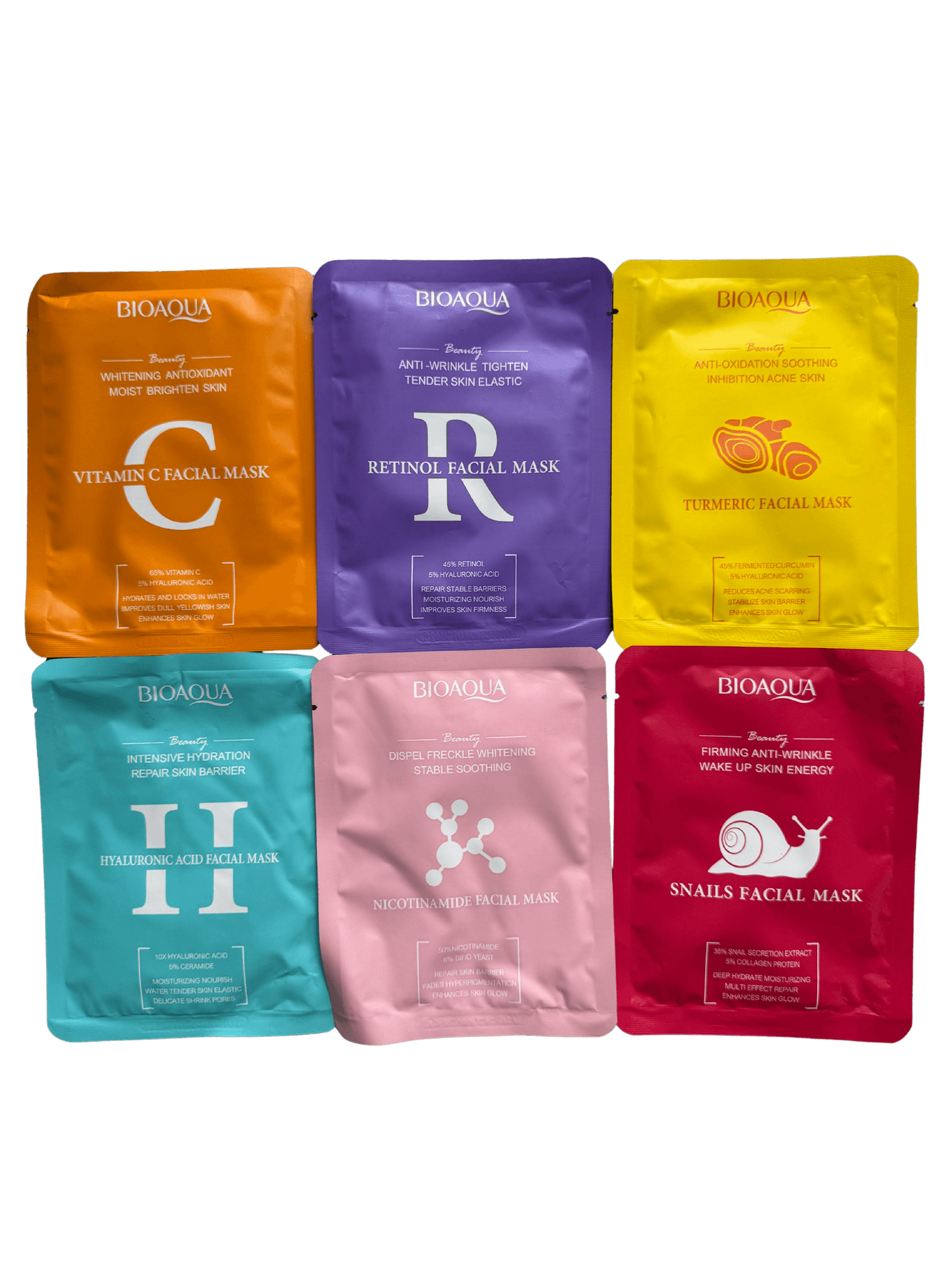 f6e5c3c3-5af3-406a-9540-287e98ee2cf2 Bioaqua Serum Facial Sheet Mask Collection
