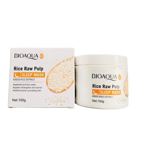 Original Bioaqua Rice Raw Pulp Sleep Mask (100g) Price in BD - Glass Skin