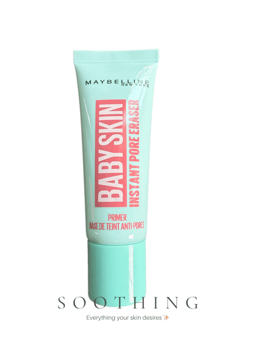 Maybelline Baby Skin Instant Pore Eraser primer tube 22ml pore minimizing formula Maybelline Baby Skin Instant Pore Eraser Primer 22ml | Smoothing Face Primer | Minimizes Pores for Flawless Makeup Base - Image 1