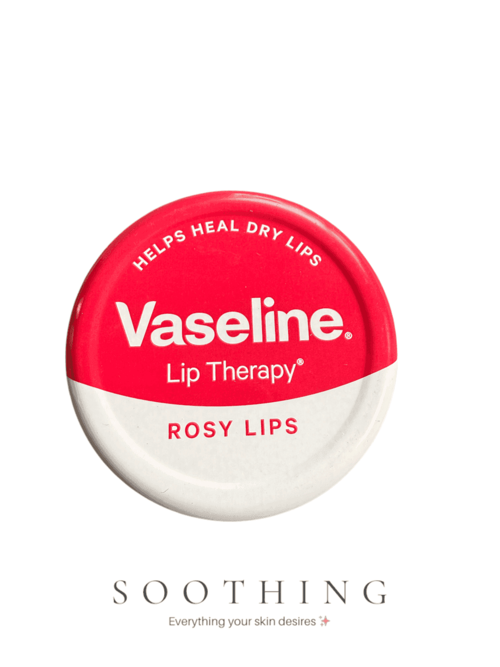 Vaseline Lip Therapy Rosy Lips 20g round tin helps heal dry lips with rosy tint petroleum jelly Vaseline Lip Therapy Rosy Lips 20g | Healing Lip Balm Tin | Tinted Moisturizing Treatment for Dry Chapped Lips - Image 1